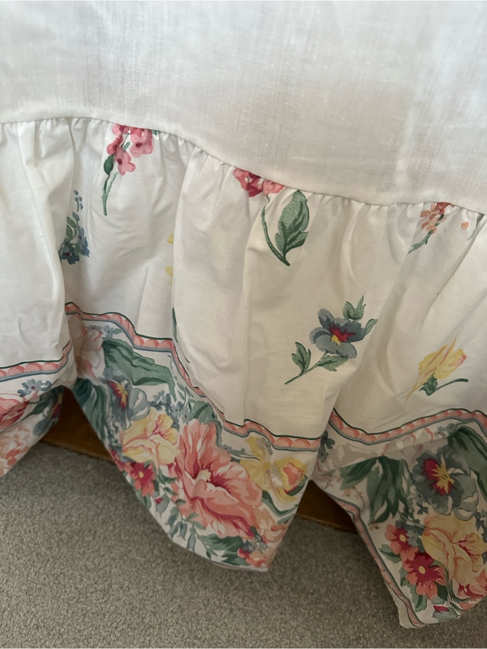 EBUC FULL/DOUBLE LOVELY FLORAL MARTHA STEWART BEDSKIRT